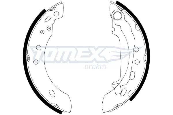 TOMEX BRAKES Bremžu loku komplekts TX 21-47